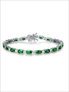 Sterling Silver Birthstone Tennis Bracelet Fine Jewelry for Women